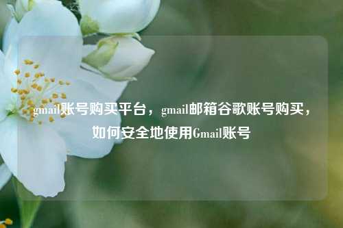 gmail账号购买平台，gmail邮箱谷歌账号购买，如何安全地使用Gmail账号