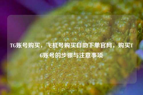 TG账号购买，飞机号购买自助下单官网，购买TG账号的步骤与注意事项