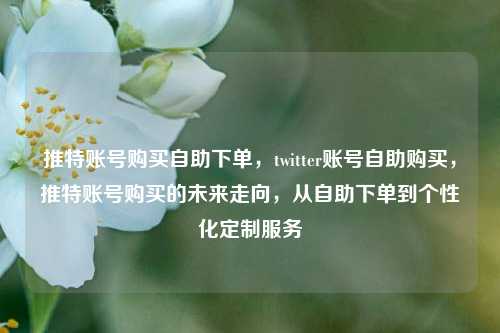 推特账号购买自助下单，twitter账号自助购买，推特账号购买的未来走向，从自助下单到个性化定制服务