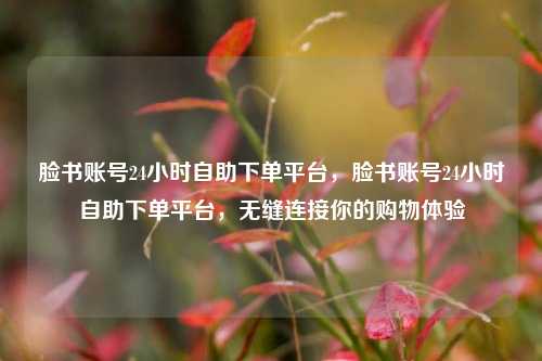 脸书账号24小时自助下单平台，脸书账号24小时自助下单平台，无缝连接你的购物体验