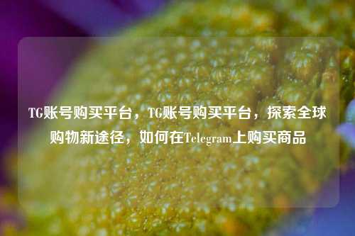 TG账号购买平台，TG账号购买平台，探索全球购物新途径，如何在Telegram上购买商品