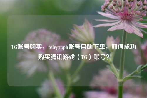 TG账号购买，telegraph账号自助下单，如何成功购买腾讯游戏（TG）账号？
